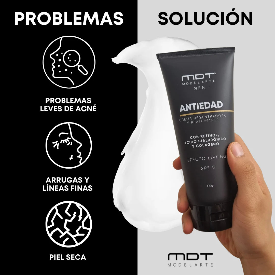 Crema antiedad MDT modelarte men